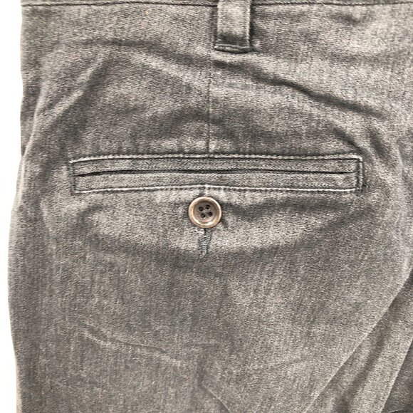 Banana Republic Stretch flat front trouser jean chinos charcoal wash gray 30 - Picture 6 of 8